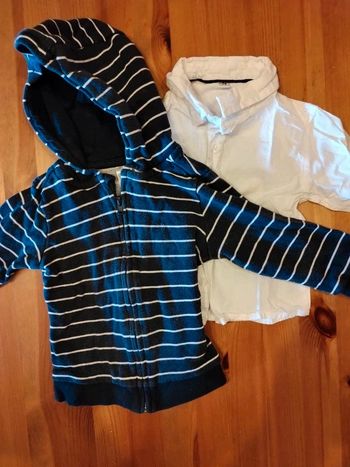 Chemise et pull bébé 9 mois