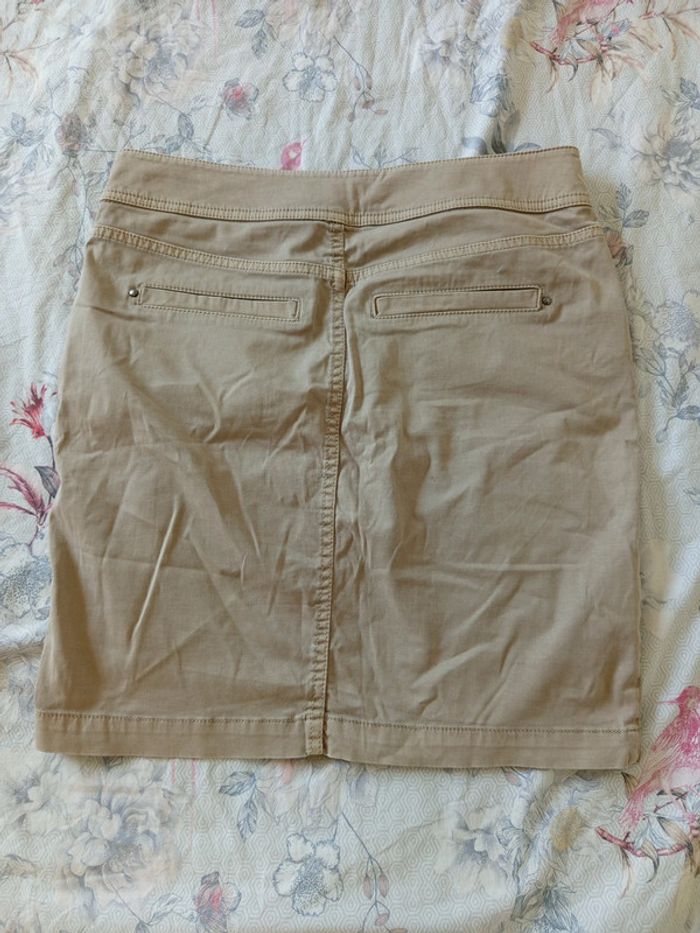 Jupe courte beige DDP S - photo numéro 3