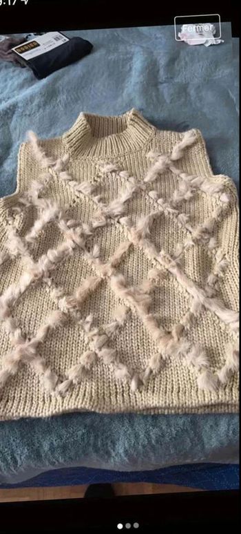 Pull  femme  sans  manches
