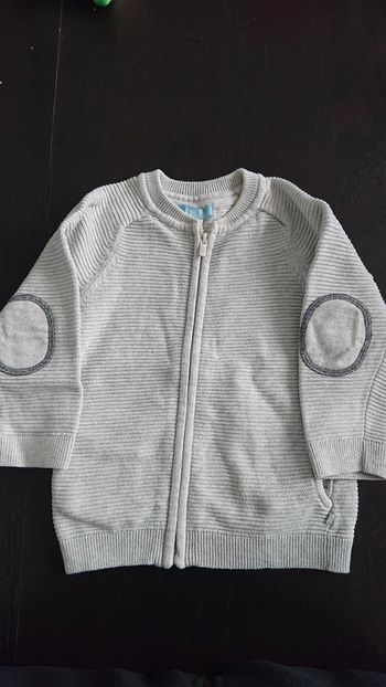 Gilet zippé okaidi hiver mi saison 18 mois