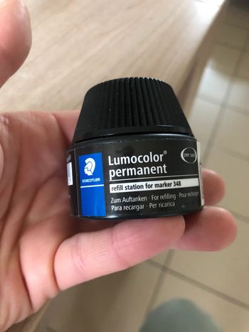 Recharge encre noir marker 348