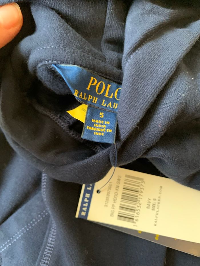 Sweat polo Ralph Lauren 5 ans - photo numéro 3