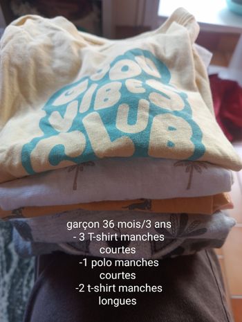 Lot vêtements garçon printemps/été 