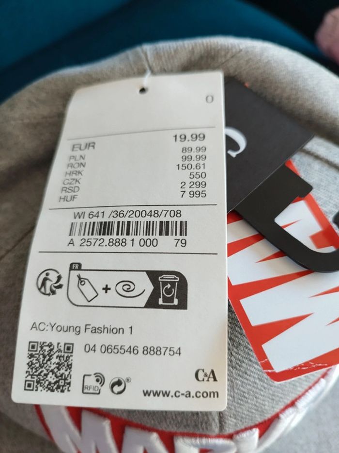 Casquette grise Marvel homme neuve - photo numéro 6