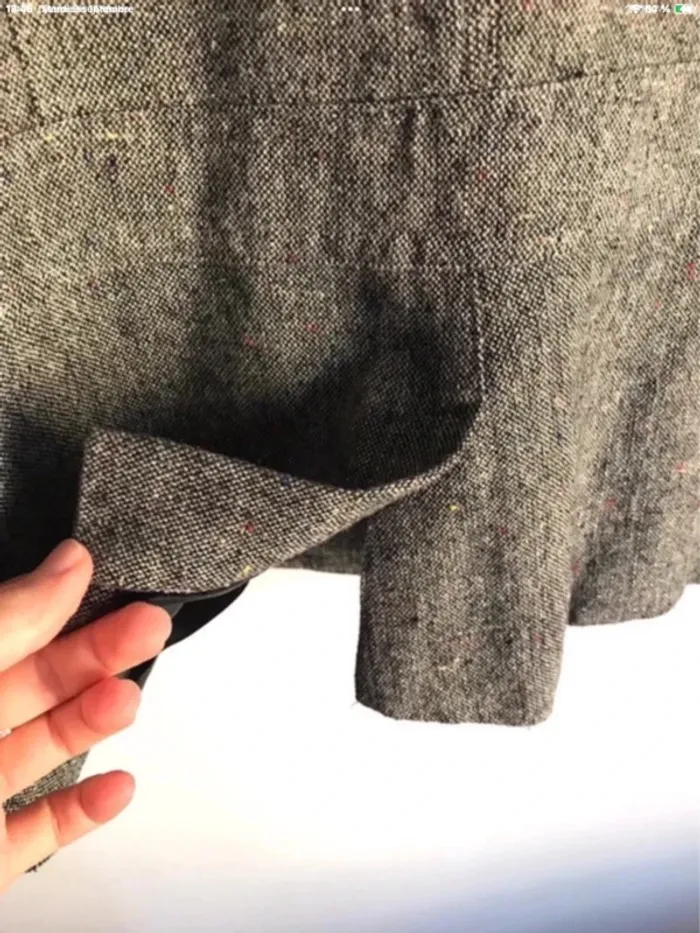 Veste blazer en laine et effet tweed taille 40/42 - photo numéro 12
