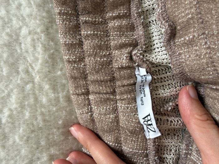 Ensemble Zara homme – Beige en maille fine – Chemise manches courtes (XL) & short élastique (L) - photo numéro 3