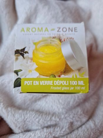 Pot en verre dépoli 100ml neuf