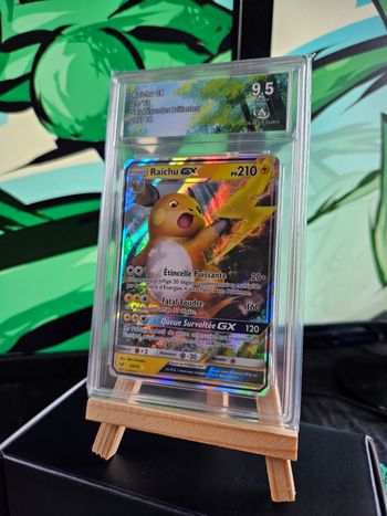 ⭐ Raichu GX 29/73 - Collect Aura 9.5 (Mint+) | Soleil et Lune Légendes Brillantes | 2017 FR 🇫🇷