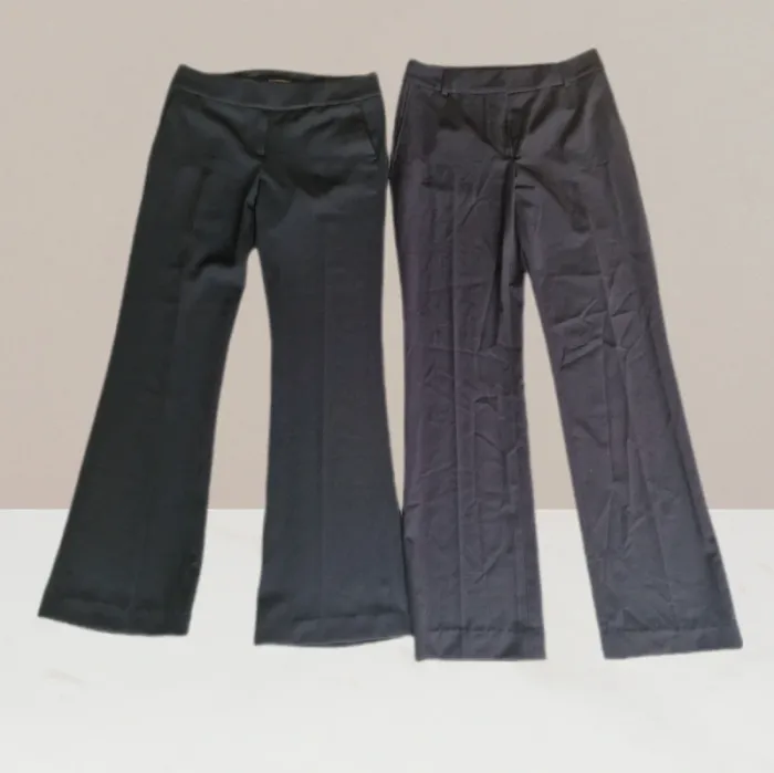 Lot de deux pantalons à jambes larges noir - Manoukian - Taille 36 - photo numéro 2