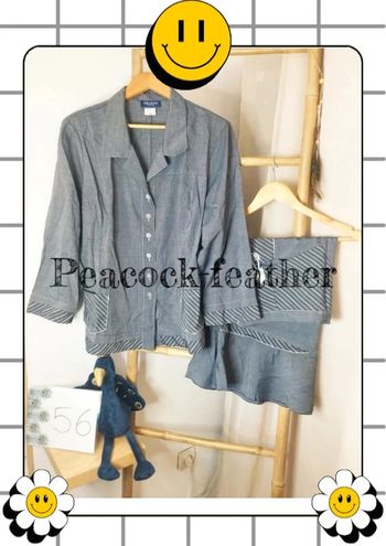 Ensemble jupe veste gris gevana 56
