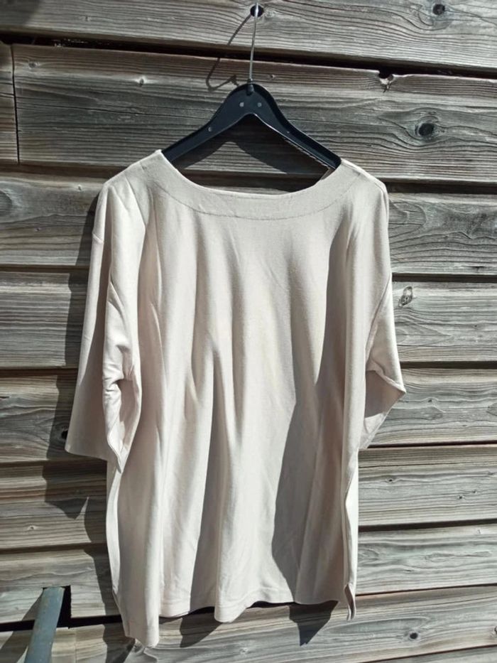 T-shirt manches courtes crème taille 36 38 Dibari - photo numéro 2