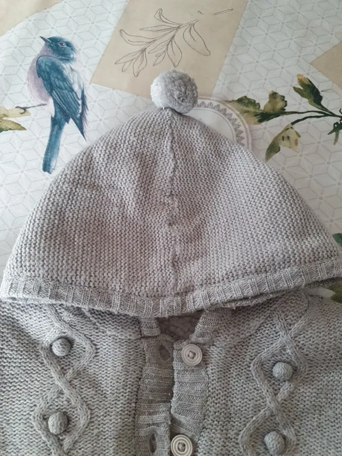 Veste fourré à capuche 18 mois - photo numéro 3