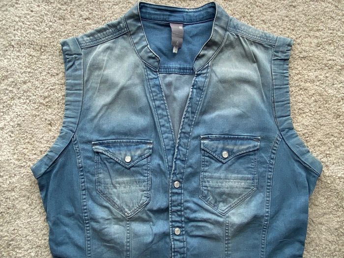 Chemise en jean sans manches G-star 🌻 - photo numéro 2