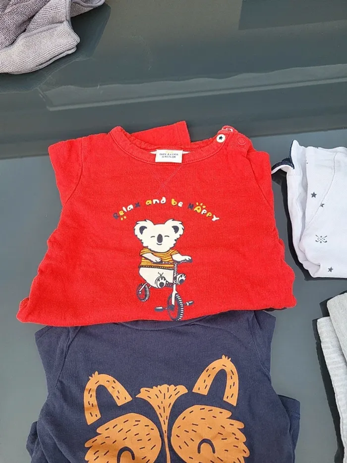 Lot Tee shirt 12 mois - photo numéro 2