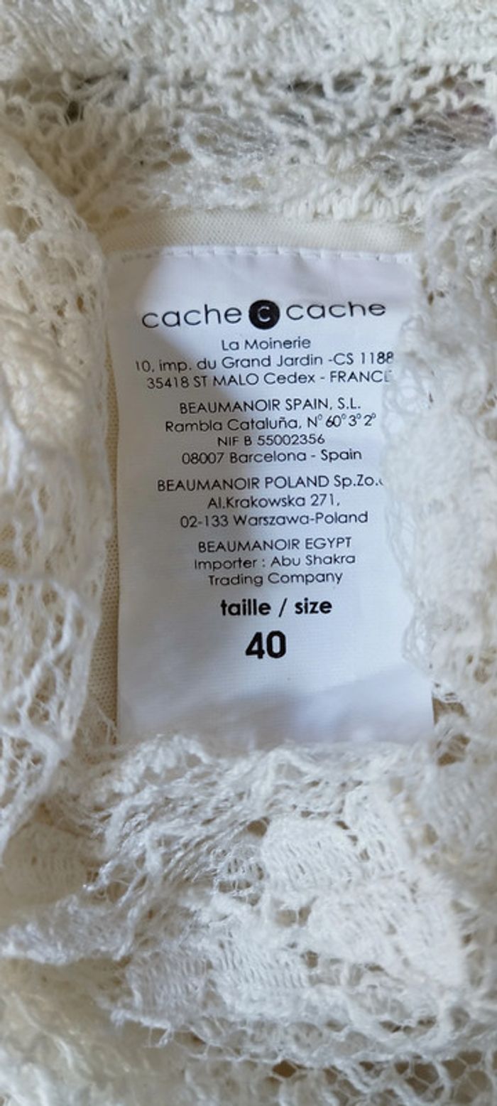 Robe brodée Cache Cache Dream Collection. Neuve. Taille 40 - photo numéro 10