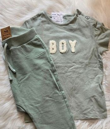 NEUFS (non portés) 🏷🏷💙🤩😍Ensemble teeshirt mc et pantalon 36mois garçon)