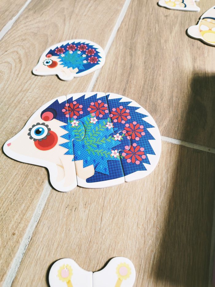 🦋Coffret évolutif Mon premier puzzle avec divers animaux colorés marque Mideer - photo numéro 3