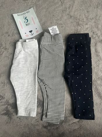 Lot de 3 leggings 3 mois