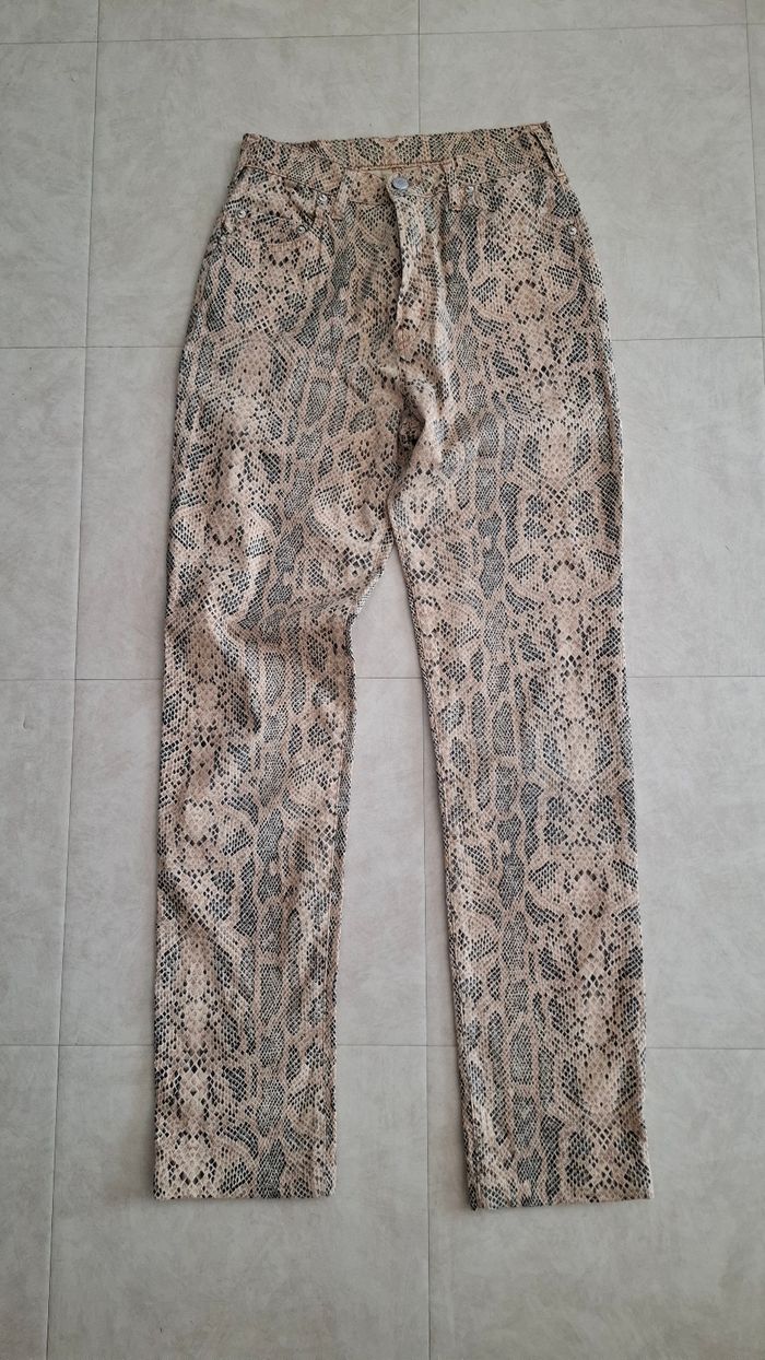 Pantalon slim Imprimé serpent