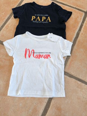 Tee shirt maman et papa