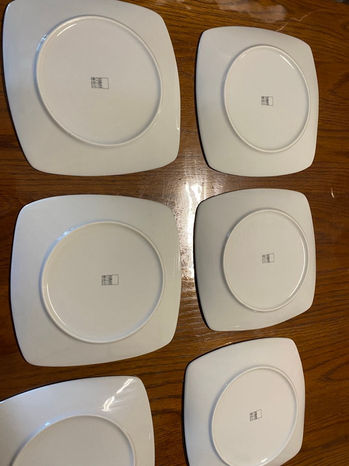 7 assiettes à desserts Coquelicots en porcelaine Vintage - photo numéro 10