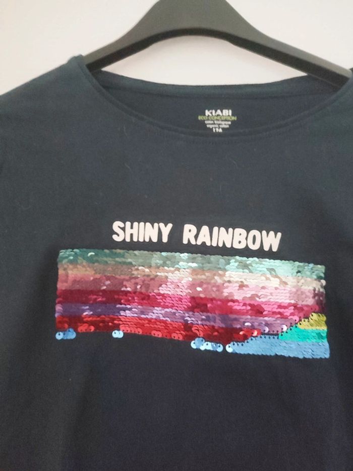 Tee-shirt paillette réversible fille c - photo numéro 2