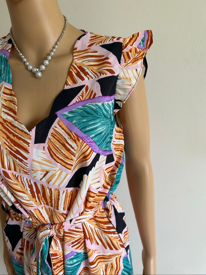 Robe imprimée neuve sans manches Ikoone & Bianka taille S/M - photo numéro 4