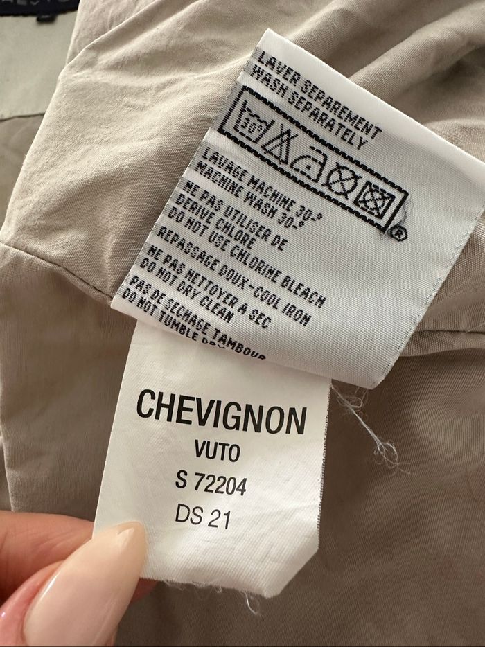 Veste coupe vent blanc crème Chevignon TXL - photo numéro 10