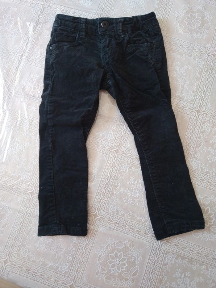 Pantalon velours noir 2 ans