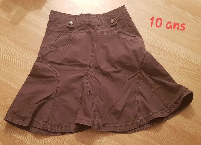 Jupe marron OKAIDI