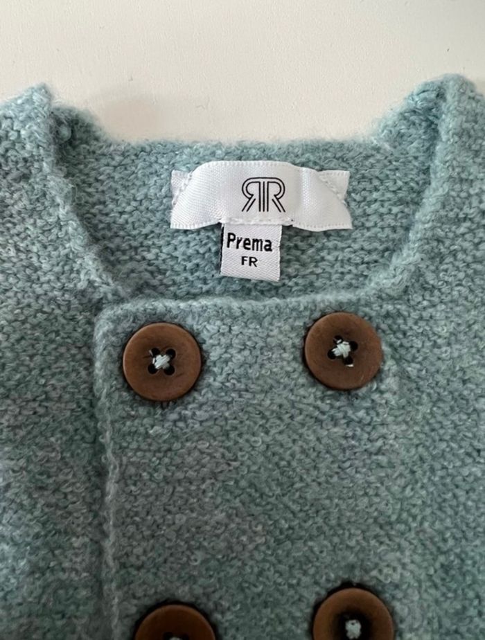 Gilet mixte boutonné en tricot - photo numéro 2