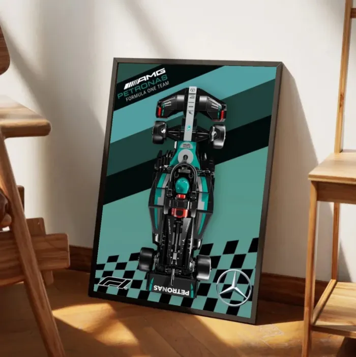 Affiche Numérique Lego Speed Champions F1 - Mercedes AMG F1 W15