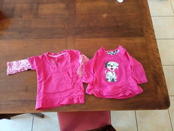 Lot de 3 t-shirt manche longue en 6 mois