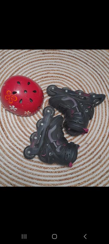 Roller en ligne Oxelo et casque