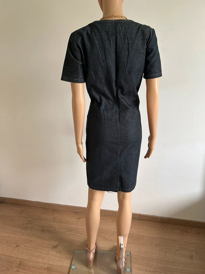 Robe en jean pailletée Christine Laure taille française 40 jamais portée - photo numéro 9