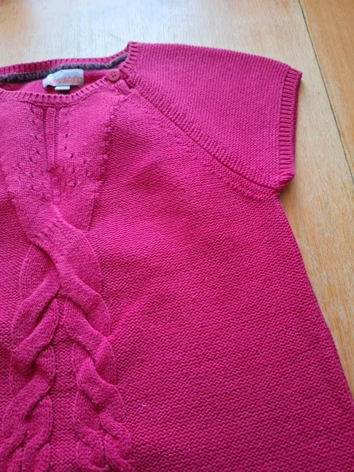 Robe pull rose brillant - photo numéro 2