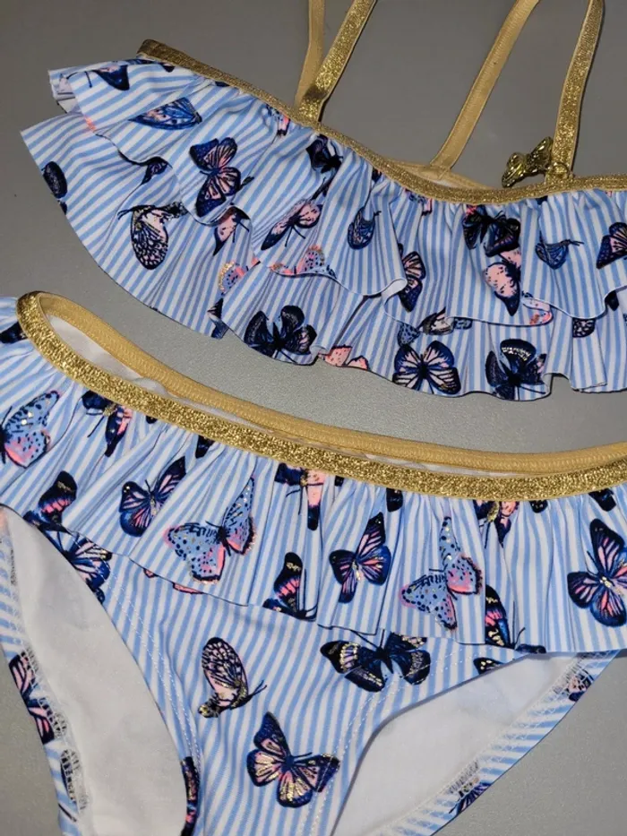 Maillot 2 pièces volonté H&M t98-104 3-4ans - photo numéro 2