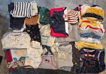 Lot 75 vêtements 12 mois