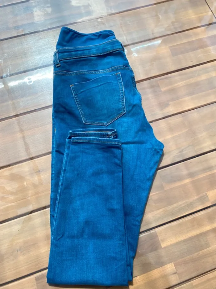 Jean taille haute de grossesse kiabi - photo numéro 3