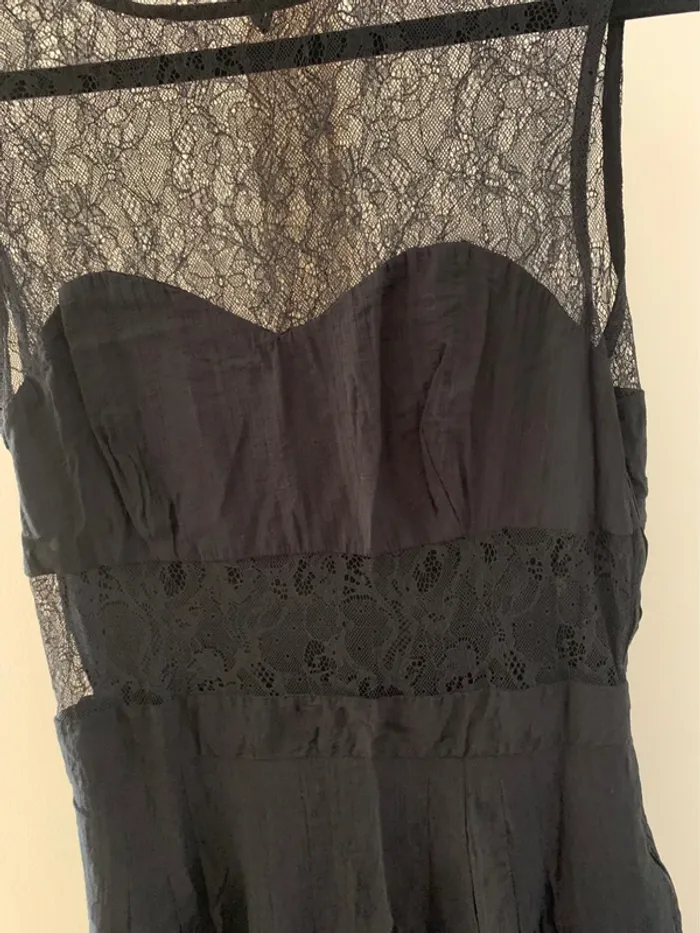 🖤 Robe longue noire élégante Naf Naf – Taille 40 - photo numéro 2
