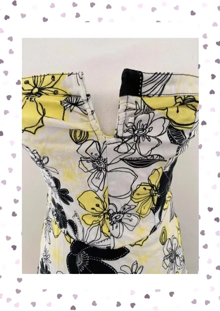 Morgan Robe Bustier Fleurs Taille 36/S - photo numéro 4