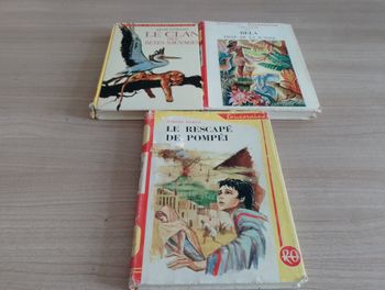 Lot de 3 livres, Divers (rouge et or souveraine)(18)