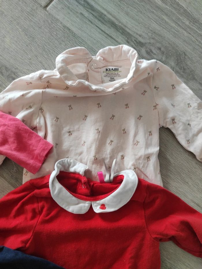 5 t-shirt manche longue 9 mois. - photo numéro 2