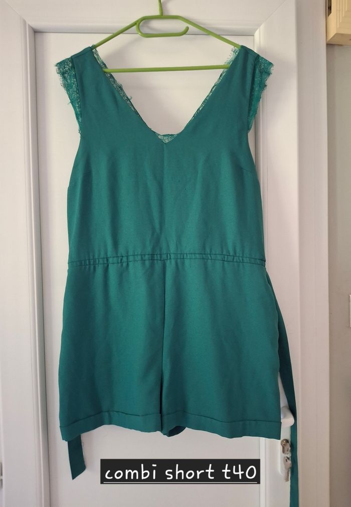 Combishort vert t40