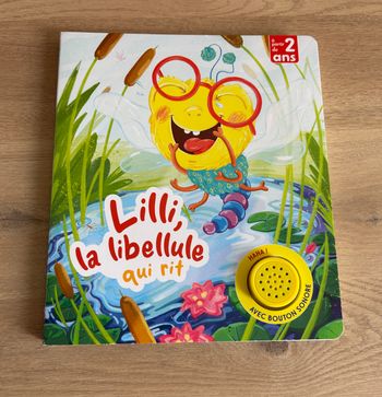 livre sonore Lilli la libellule qui rit