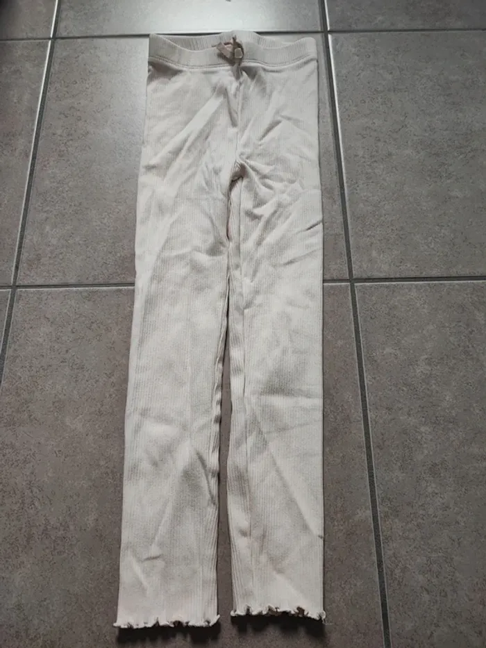 Legging blanc tape à l'oeil
