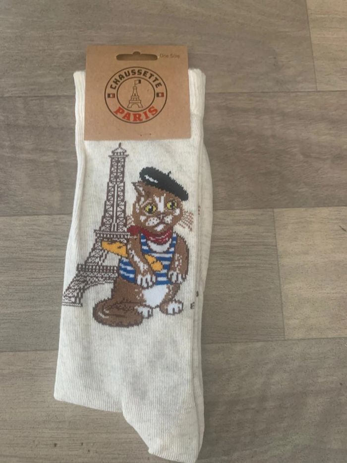 Chaussettes Peintre Parisien BeigeMarron Collection