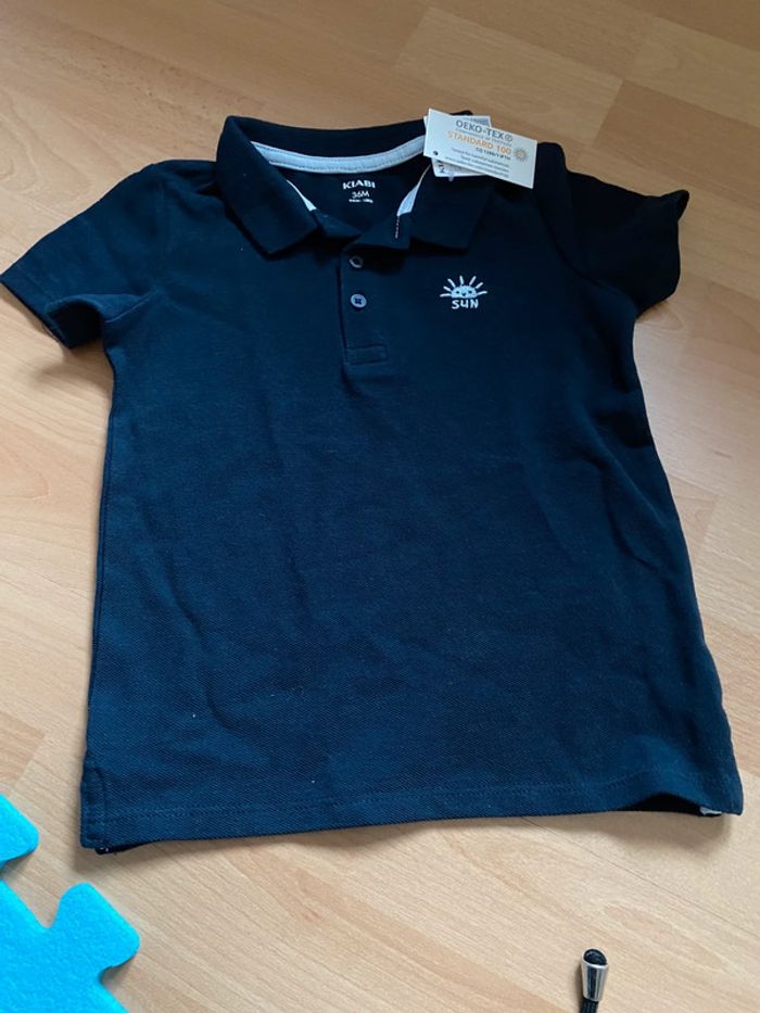 Polo marine « Sun » manches courtes Kiabi Taille 36 M