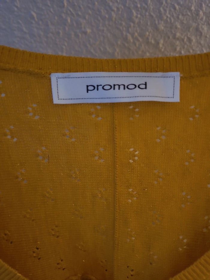 Pull fin jaune moutarde promod m - photo numéro 3