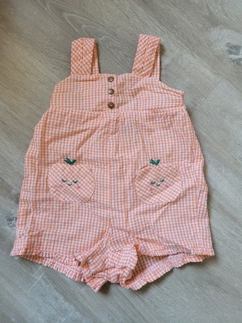 Combinaison short vichy